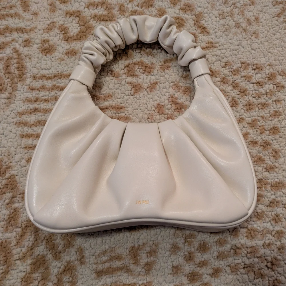 JW Pei Gabbi Ruched Faux Leather Hobo